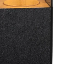 Buitenlamp zwart met smoke glas met grondpin en kabelmof 70cm IP44 - Denmark