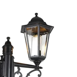 Buitenlantaarn zwart 220 cm 2-lichts IP44 - Havana