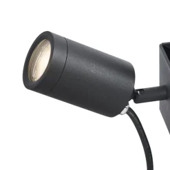 Buitenspot zwart voor aan boom GU10 50mm draai- en kantelbaar IP65 - Solo