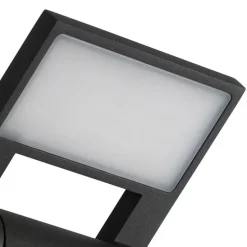Buitenwandlamp antraciet incl. LED IP54 met bewegingssensor - Zane