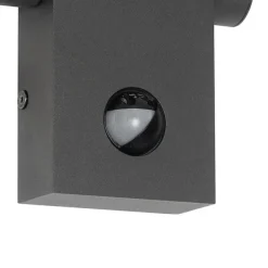 Buitenwandlamp antraciet incl. LED IP54 met bewegingssensor - Zane