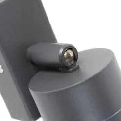 Buitenwandlamp antraciet IP44 draai- en kantelbaar - Solo