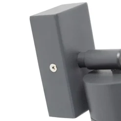 Buitenwandlamp antraciet IP44 draai- en kantelbaar - Solo