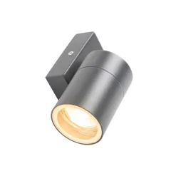 Buitenwandlamp antraciet IP44 draai- en kantelbaar - Solo