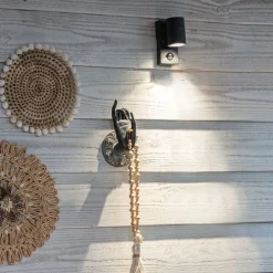 Buitenwandlamp antraciet IP44 met bewegingssensor - Solo