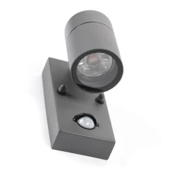 Buitenwandlamp antraciet IP44 met bewegingssensor - Solo