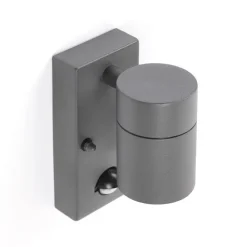 Buitenwandlamp antraciet IP44 met bewegingssensor - Solo