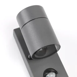 Buitenwandlamp antraciet IP44 met bewegingssensor - Solo