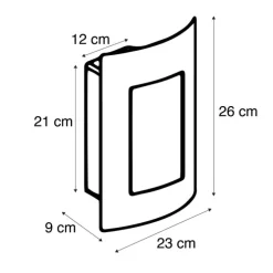 Buitenwandlamp antraciet IP44 - Emmerald 1