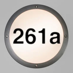 Buitenwandlamp antraciet met huisnummer IP54 - Glow