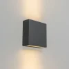 Buitenwandlamp donkergrijs IP54 incl. LED 2-lichts - Otan
