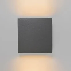 Buitenwandlamp donkergrijs IP54 incl. LED 2-lichts - Otan