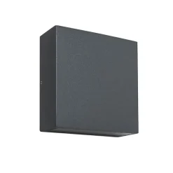 Buitenwandlamp donkergrijs IP54 incl. LED 2-lichts - Otan