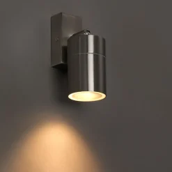 Buitenwandlamp staal IP44 draai- en kantelbaar - Solo