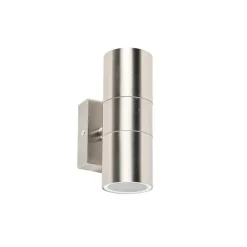 Buitenwandlamp staal 2-lichts IP44- Duo