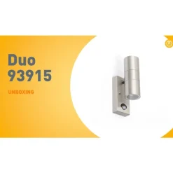 Buitenwandlamp staal 2-lichts IP44 met bewegingssensor - Duo