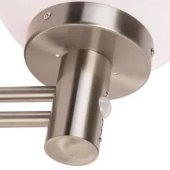 Buitenwandlamp staal RVS IP44 met bewegingsmelder - Sfera