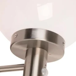 Buitenwandlamp staal RVS IP44 met bewegingsmelder - Sfera