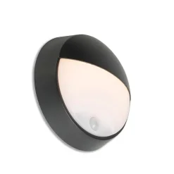 Buitenwandlamp zwart incl. LED met bewegingssensor IP54 - Hortus