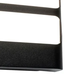 Buitenwandlamp zwart incl. LED met licht/donker sensor - Gaev