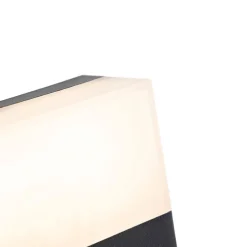 Buitenwandlamp zwart IP44 incl. LED met bewegingsmelder - Dualy