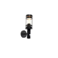 Buitenwandlamp zwart met bewegingssensor IP44 - Gleam