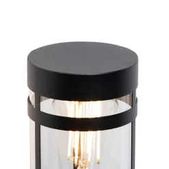 Buitenwandlamp zwart met bewegingssensor IP44 - Gleam