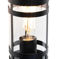 Buitenwandlamp zwart met bewegingssensor IP44 - Gleam