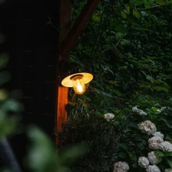 Buitenwandlamp zwart met glas IP44 - Munich