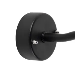 Buitenwandlamp zwart met glas IP44 - Munich