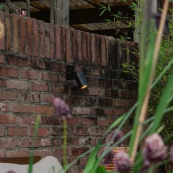 Buitenwandlamp zwart verstelbaar IP44 - Solo