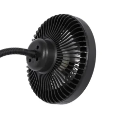 Bureauventilator zwart incl. LED 2700K - Dores