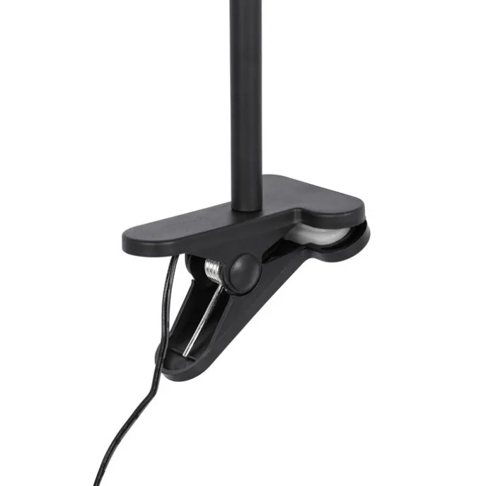 Bureauventilator zwart incl. LED 2700K - Dores