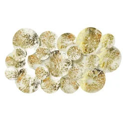 Decorateive oosterse wandlamp goud met wit 2-lichts - Hikina