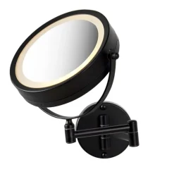 Design badkamerspiegel zwart incl. LED verstelbaar IP44 - Vicino