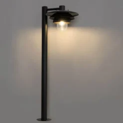 Design buiten paaltje zwart 100 cm IP44 - Morty