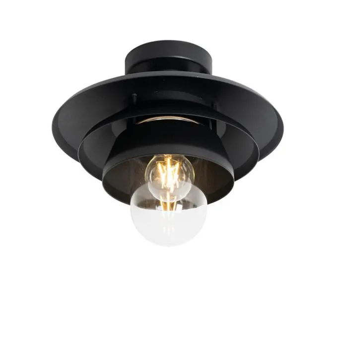 Design buiten plafondlamp zwart IP44 - Morty