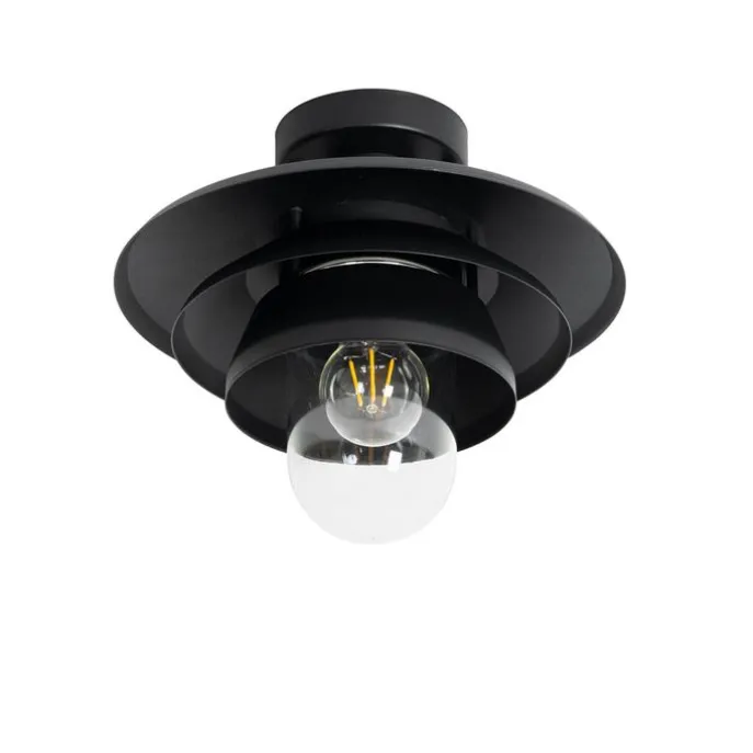 Design buiten plafondlamp zwart IP44 - Morty