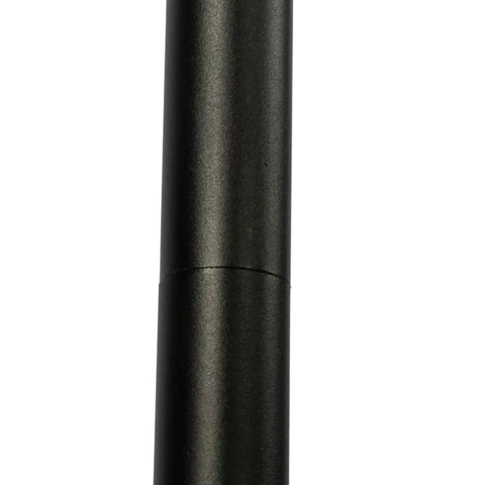 Design buiten vloerlamp zwart met witte kap IP44 - Robbert