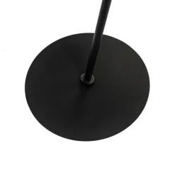 Design buiten vloerlamp zwart met witte kap IP44 - Robbert