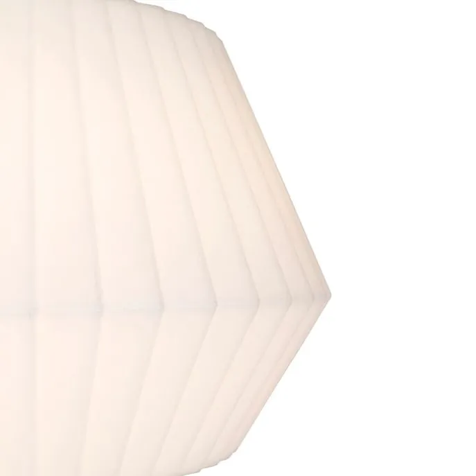 Design buiten vloerlamp zwart met witte kap IP44 - Robbert