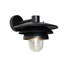 Design buiten wandlamp zwart IP44 - Morty