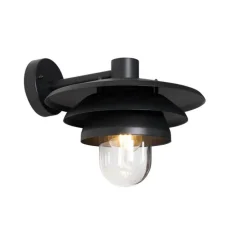 Design buiten wandlamp zwart IP44 - Morty
