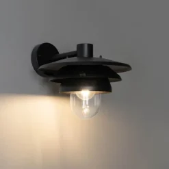 Design buiten wandlamp zwart IP44 - Morty