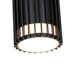 Design buiten wandlamp zwart 2-lichts IP44 - Boris