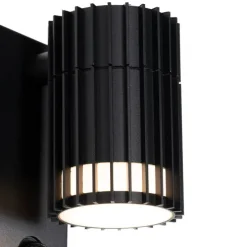 Design buiten wandlamp zwart met bewegingssensor IP44 - Boris