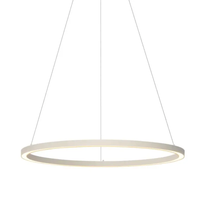 Design hanglamp beige 80cm incl. LED 3-staps dimbaar - Girello