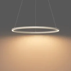Design hanglamp beige 80cm incl. LED 3-staps dimbaar - Girello