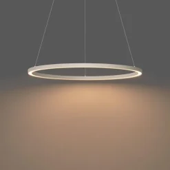 Design hanglamp beige 80cm incl. LED 3-staps dimbaar - Girello