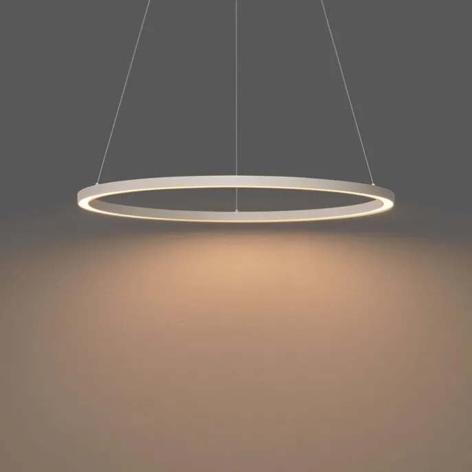 Design hanglamp beige 80cm incl. LED 3-staps dimbaar - Girello